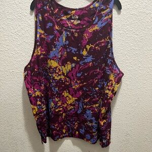 REI Women's Tank Top - Multicolor Abstract Design